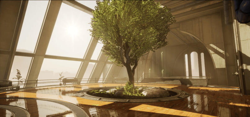 High-Rise Warm Lighting